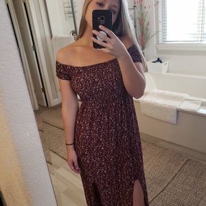 Sexy Summer Off the Shoulder Dress with Slits